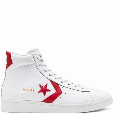 Férfi Converse OG Pro Leather Magasszárú Cipő CO2146870 Fehér/Piros